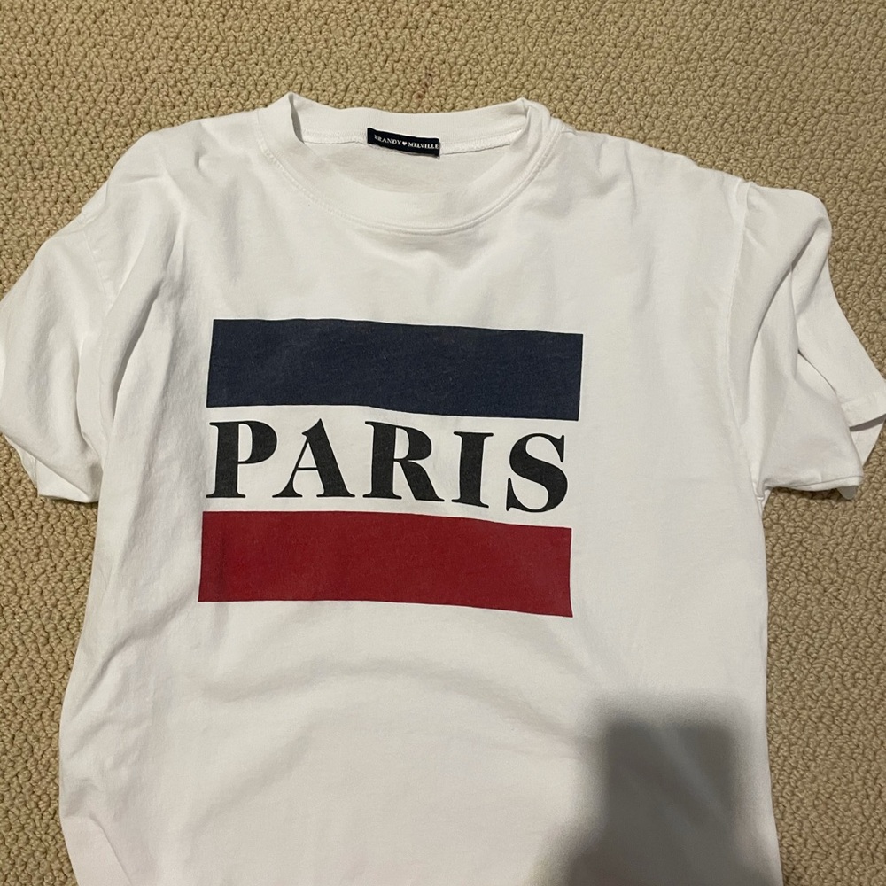 Brandy Melville Paris Oversized Graphic Top